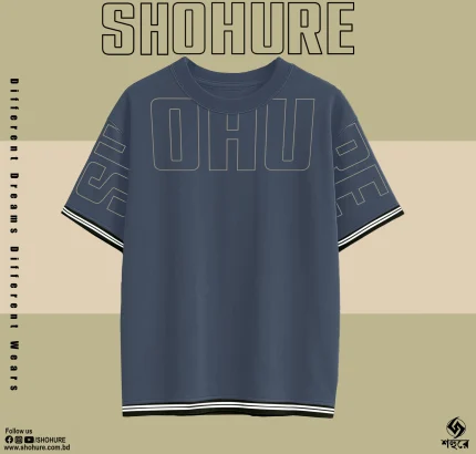Shohure Drop Shoulder Petrol Blue Color