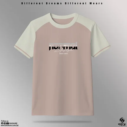 Shohure Round Neck t-shirt Contrast color