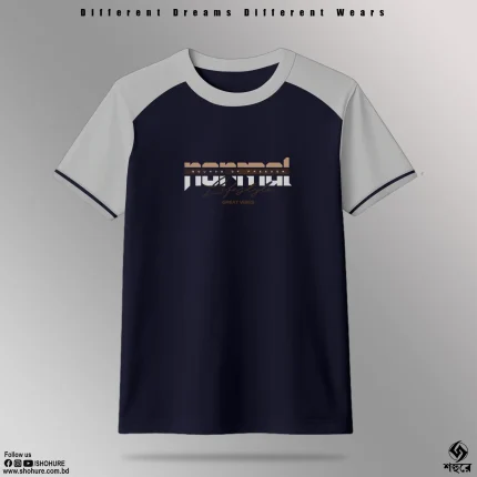 Shohure Round Neck t-shirt Contrast color