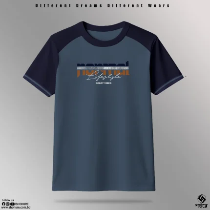 Shohure Round Neck t-shirt Contrast color