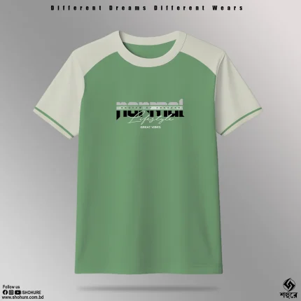 Shohure Round Neck t-shirt Contrast color