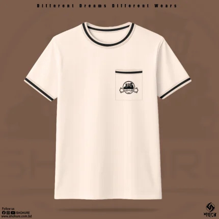 Shohure Round Neck Pocket t-shirt