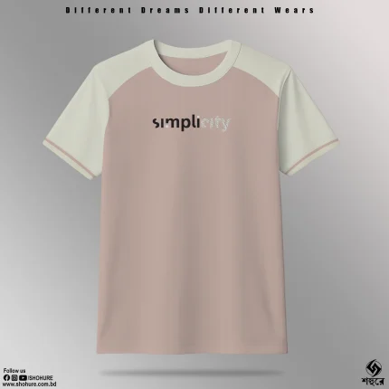 Shohure Round Neck t-shirt Contrast color