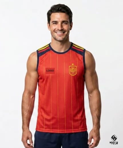 Spain World Cup Sleeveless Jersey - Home Kit